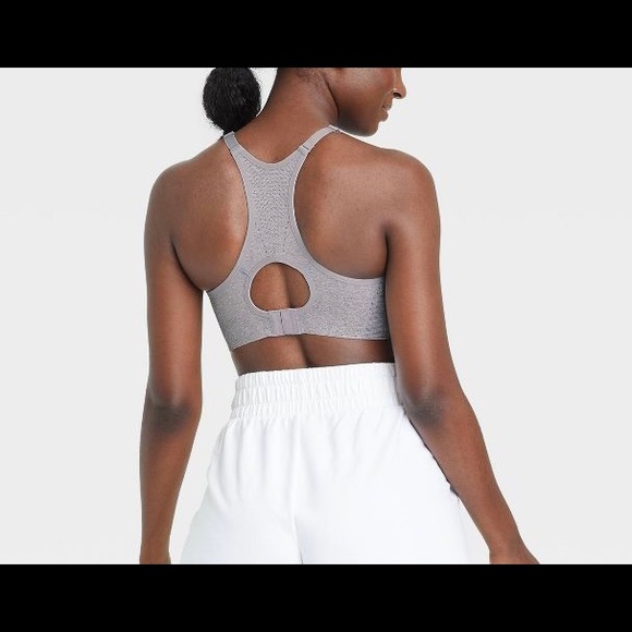 All in Motion™ Women's High Support Seamless Bonded Bra - Light Heather Grey - Picture 4 of 7